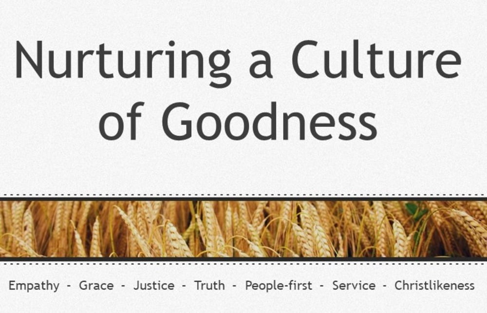 Nurturing a Culture of Goodness